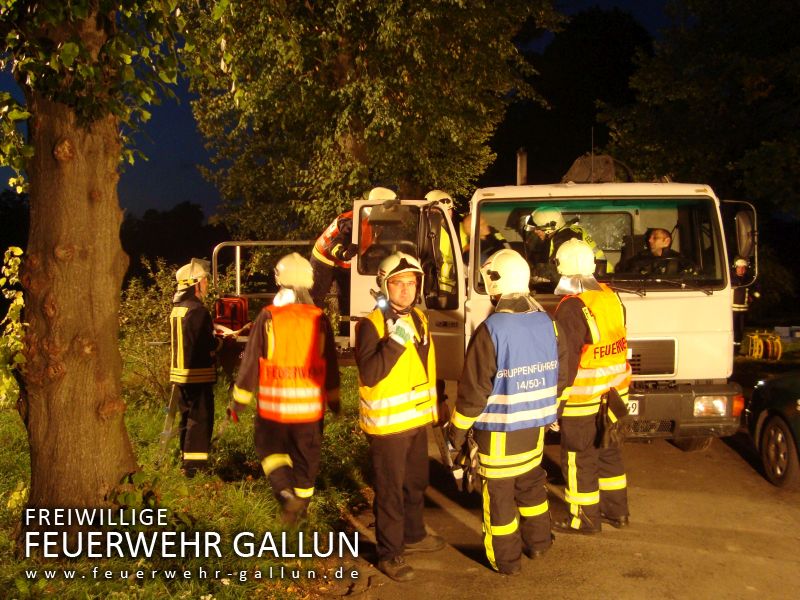 Ausbildung mit der Feuerwehr Brusendorf